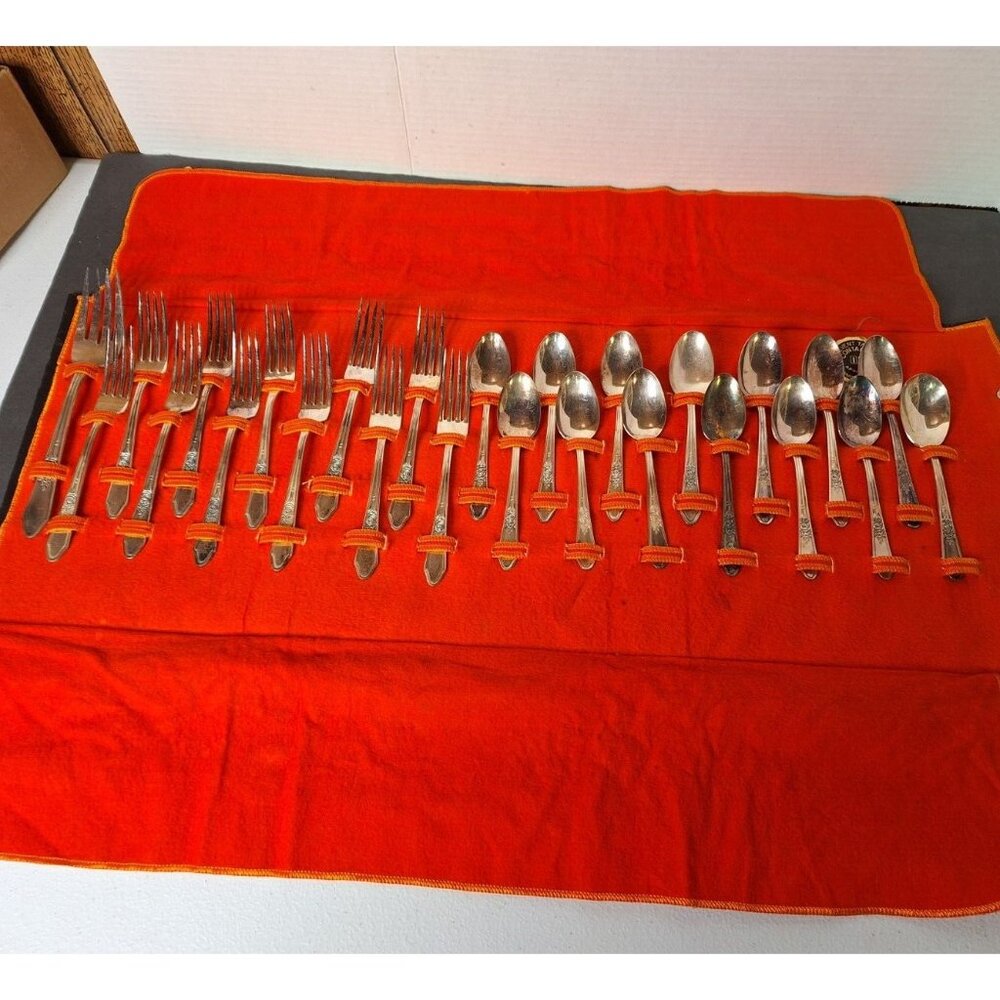 R&B A1  Spoons & Forks Kitchenware Vintage Silver Plated 26 Pieces